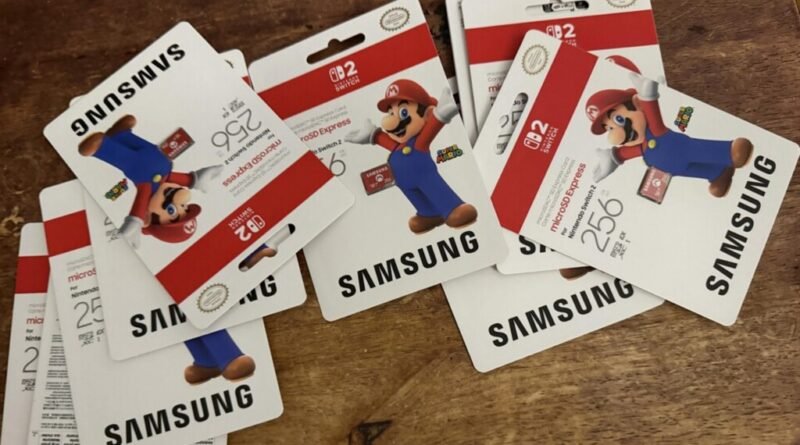 Cliente da Amazon recebe nove cartões microSD em vez de um para Nintendo Switch