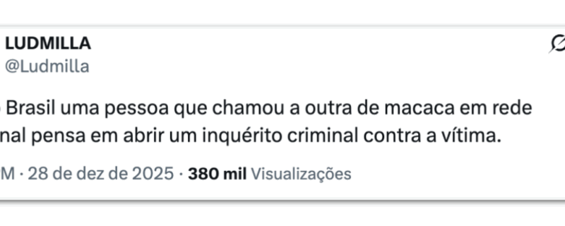 Ludmilla não concede entrevista ao SBT e menciona episódio de racismo
