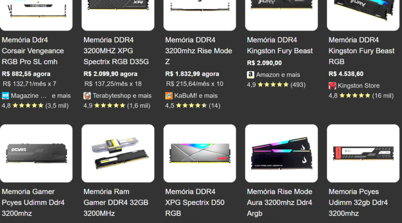 Memória DDR4 tem preço dobrado e desanima consumidores em busca de PCs acessíveis