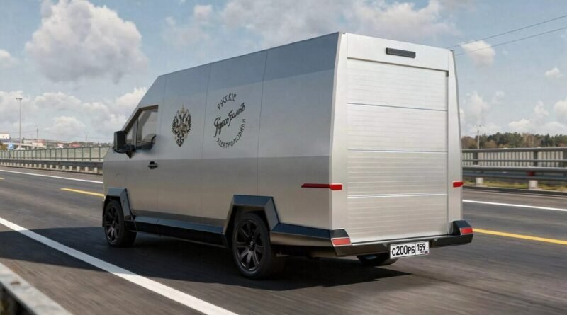 Novo furgão elétrico de startup russa é inspirado na Cybertruck