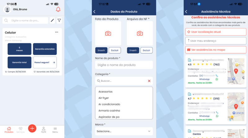 Aplicativo armazena notas fiscais e notifica sobre o término da garantia do celular