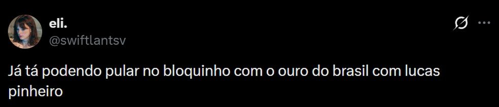 Brasileiros comemoram vitória de Lucas Pinheiro Braathen no slalom gigante.