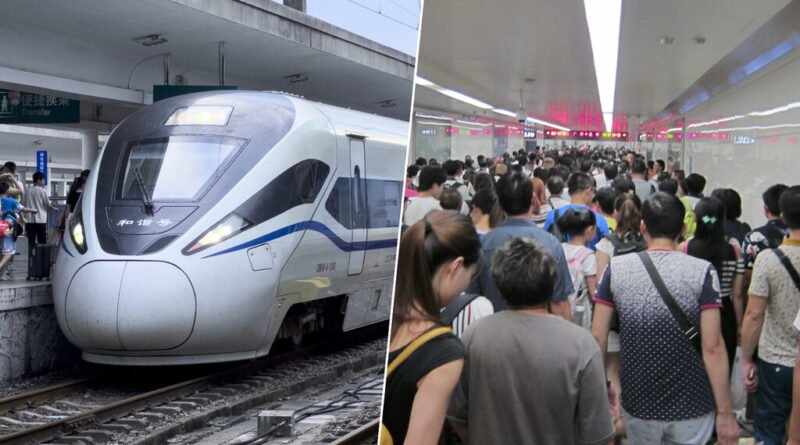 China registra 16 mil passageiros por hora e 9,5 bilhões de viagens com trem de alta velocidade