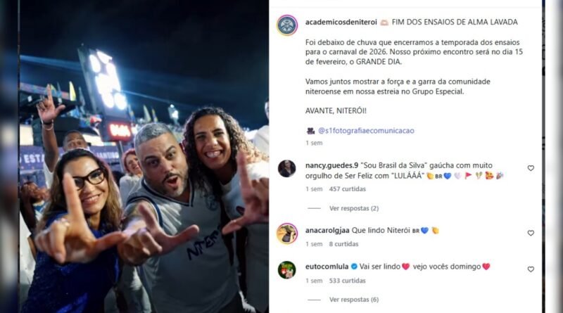 Enredo a favor de Lula recebeu R$ 9,6 milhões e contou com reuniões no Palácio do Planalto