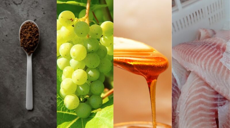 Impactos da derrubada do tarifaço de Trump sobre café solúvel, uva, mel e pescados brasileiros