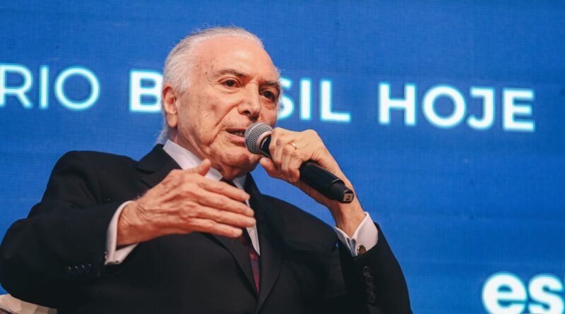 MDB considera Michel Temer como candidato em pesquisa para as eleições presidenciais de 2026