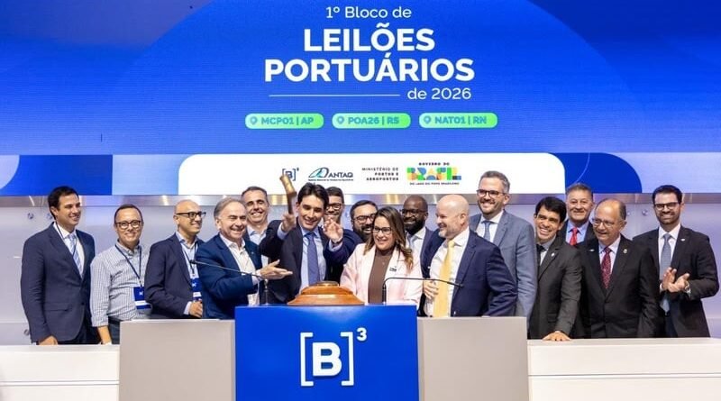 Ministério promove leilões de três portos com investimentos de R$ 226 milhões