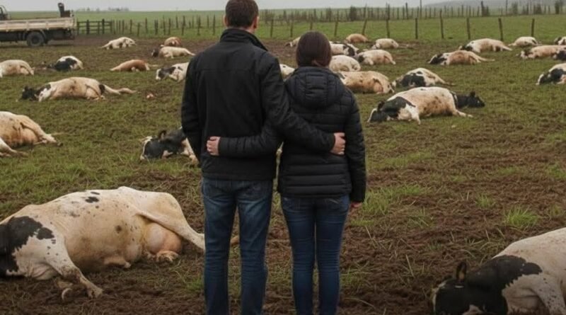 Produtora relata angústia após perder 48 vacas leiteiras em 36 horas no Rio Grande do Sul