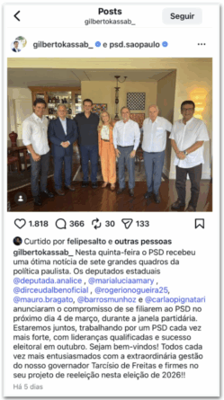 PSD convida relator da PEC da Segurança em ofensiva por filiações