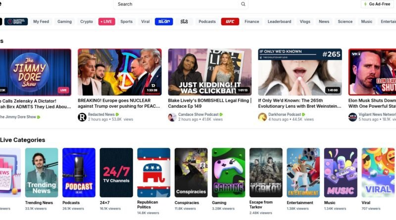 Rumble reativa serviços no Brasil de maneira irregular, aponta Anatel