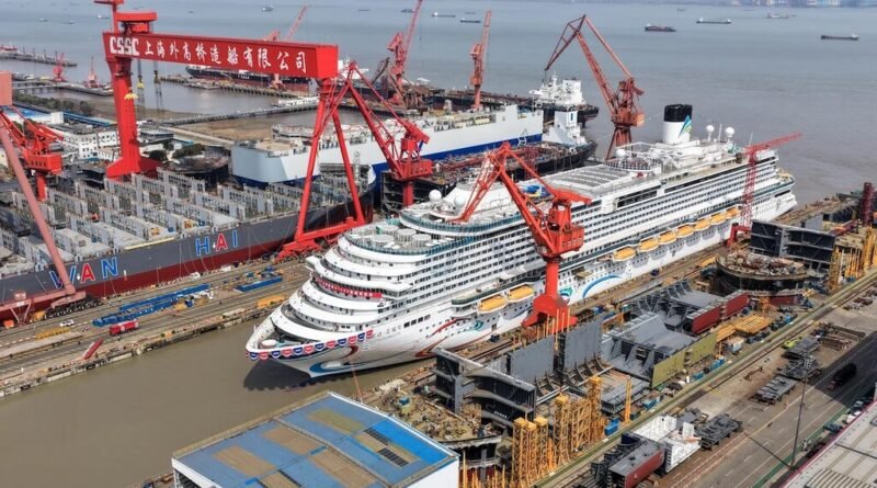 China expande sua influência no setor naval ao investir em megacruzeiros após dominar a indústria de navios cargueiros