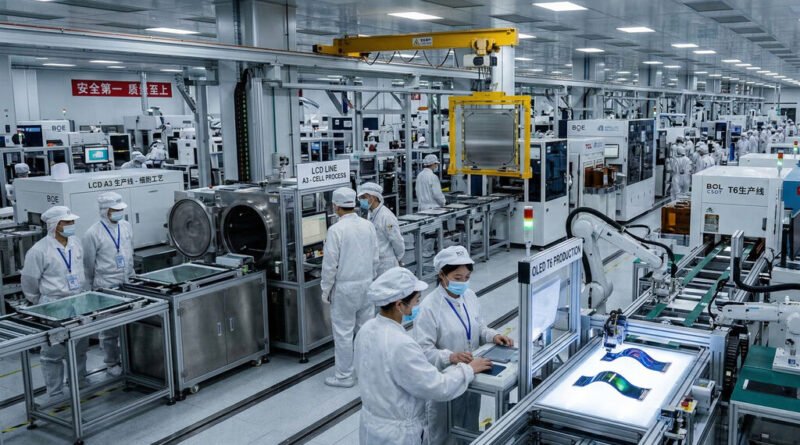 China lidera o mercado de telas com LCD e OLED enquanto Japão e EUA planejam retomar a competitividade