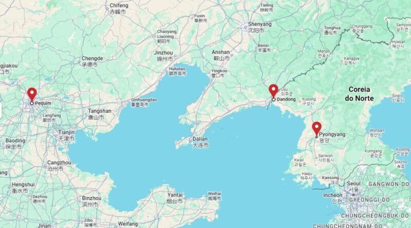 Colossal máquina cruza divisa entre China e Coreia do Norte e levanta mistério na fronteira mais vigiada do mundo