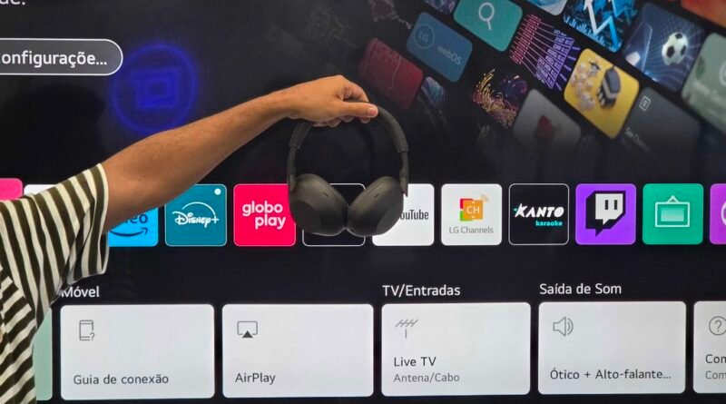 Como assistir TV com fones de ouvido sem fio na LG