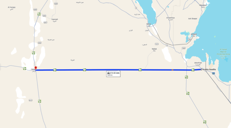 Estrada reta de 240 km no deserto se torna desafio mental para motoristas com tráfego intenso de caminhões