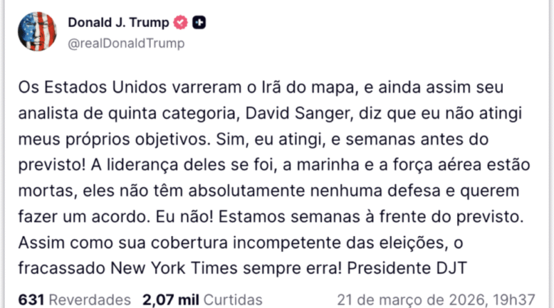Irã busca acordo enquanto Trump rejeita negociações