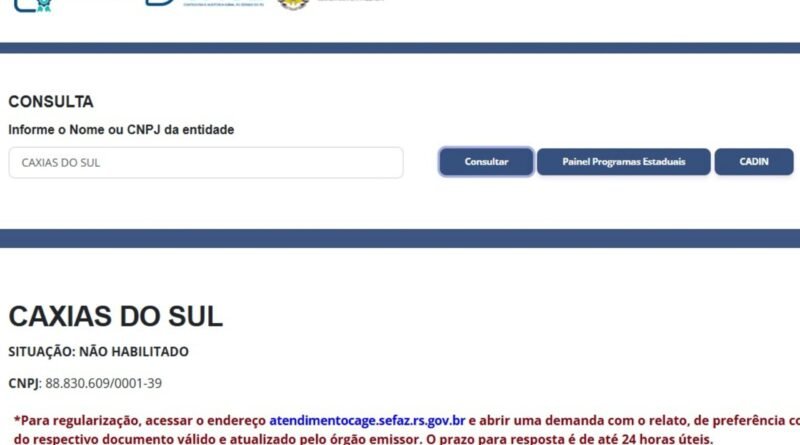Irregularidade fiscal ameaça novos repasses estaduais a Caxias do Sul