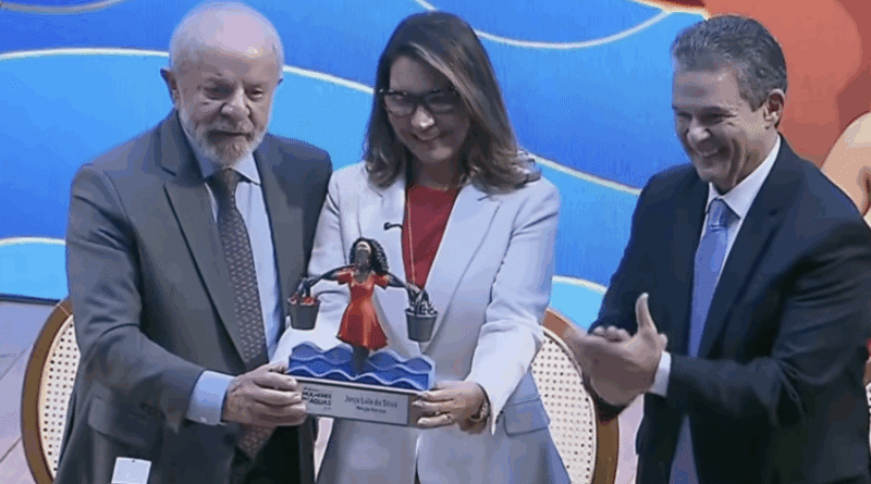 Janja é homenageada com menção honrosa no prêmio Mulheres das Águas