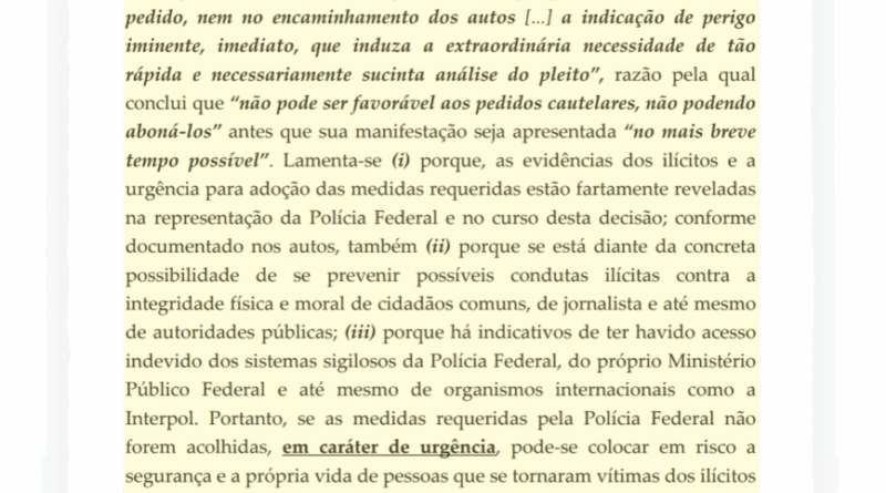 Mendonça critica e expressa lamento pela posição da PGR sobre prisão de Vorcaro