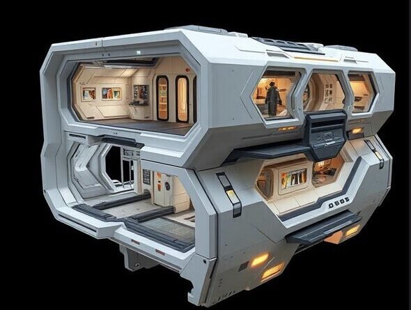 Nave colossal de 58 quilômetros é projetada para transportar a humanidade a outro sistema solar