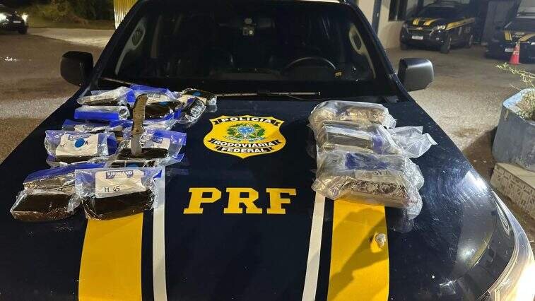 Polícia Rodoviária Federal captura homem com mais de 10 quilos de haxixe em Bagé