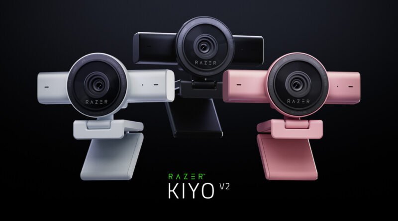 Razer apresenta Kiyo V2 4K, novas webcams com inteligência artificial nas cores branca e Quartz