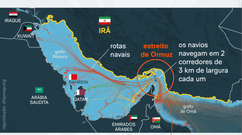 Trump sugere que Estados Unidos podem escoltar navios para garantir segurança no Estreito de Ormuz