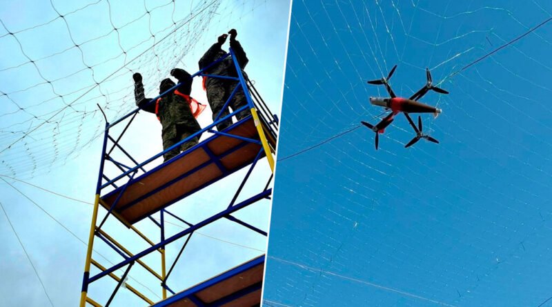 Ucrânia implementa redes de proteção em metade do território contra drones russos