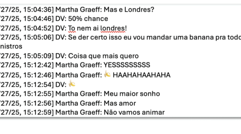 Vorcaro exibe influência ao levar ministros para Londres durante encontro com a namorada