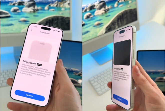 Apple desmente rumores sobre iPhone com tela de privacidade semelhante à da Samsung
