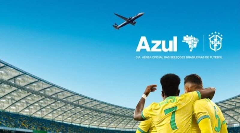 Azul é escolhida como nova companhia aérea oficial das seleções brasileiras