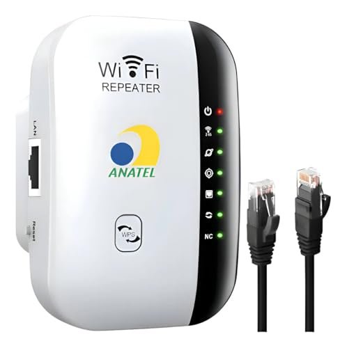 Extensor de Sinal WiFi 300Mbps com Porta Ethernet
