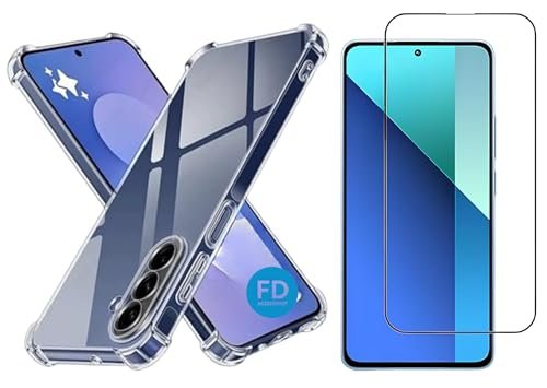 Kit Capinha Capa para Samsung Galaxy S25 FE Anti-Impacto Premium Transparente + Película de Cerâmica 9D