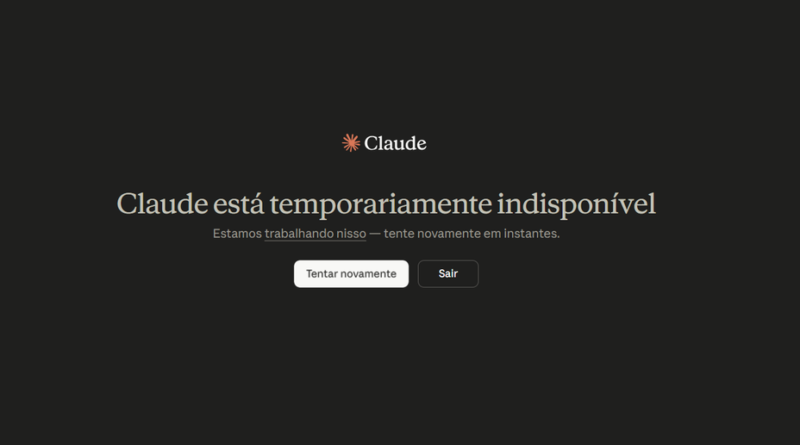 Claude enfrenta instabilidade em seu aplicativo nesta quarta-feira, 28