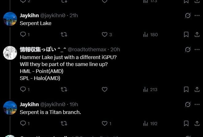 CPUs Serpent Lake devem incluir iGPU GeForce RTX em nova linha de produtos