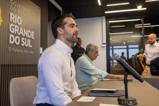 Eduardo Leite e Sebastião Melo discutem ações de proteção contra cheias em Porto Alegre