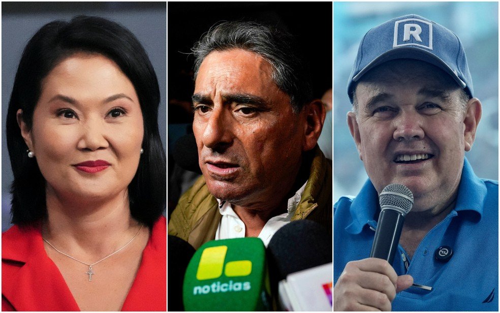 Keiko Fujimori, Carlos Álvarez e Rafael Lopez Aliaga