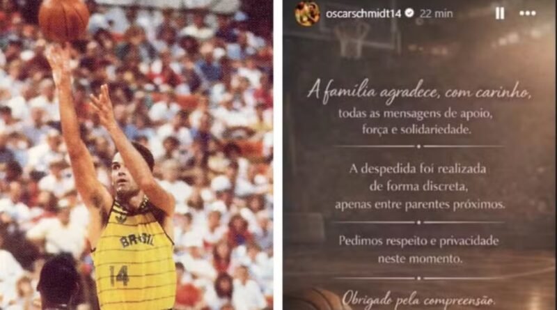 Família realiza cerimônia reservada de cremação em despedida de Oscar