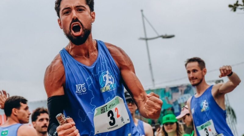 Gaúcho faz parte da equipe vencedora em corrida de revezamento