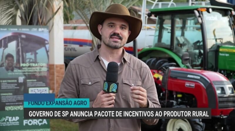 Governo de São Paulo anuncia pacote de incentivos para produtores rurais