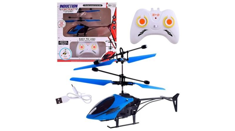 Helicóptero de controle remoto por indução tem preço reduzido em promoção na Shopee