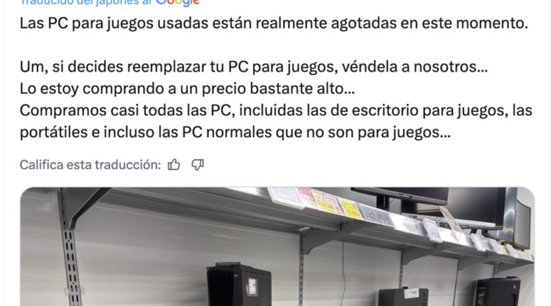 Lojas no Japão aceitam qualquer item em troca de componentes de PC devido à escassez
