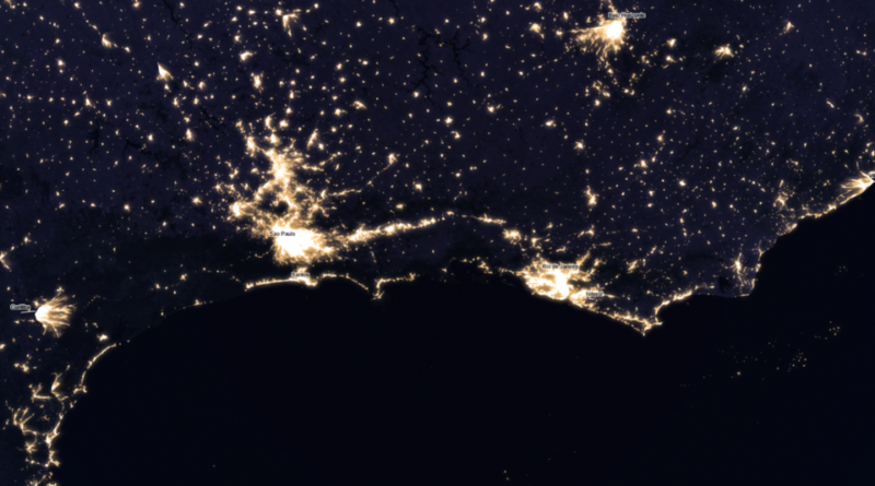 Mapa 3D de poluição luminosa revela locais ideais para observar cometas e chuvas de meteoros