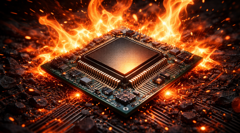 Novo chip promete revolucionar a inteligência artificial e a computação ao operar em temperaturas de até 700ºC