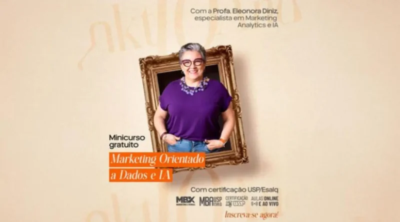 USP lança minicurso gratuito e online de Marketing voltado para dados e inteligência artificial