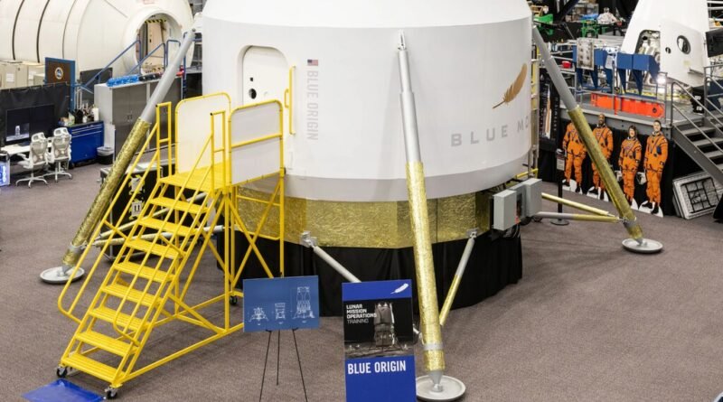 Blue Origin apresenta protótipo lunar à NASA, marcando avanço que a SpaceX ainda não alcançou