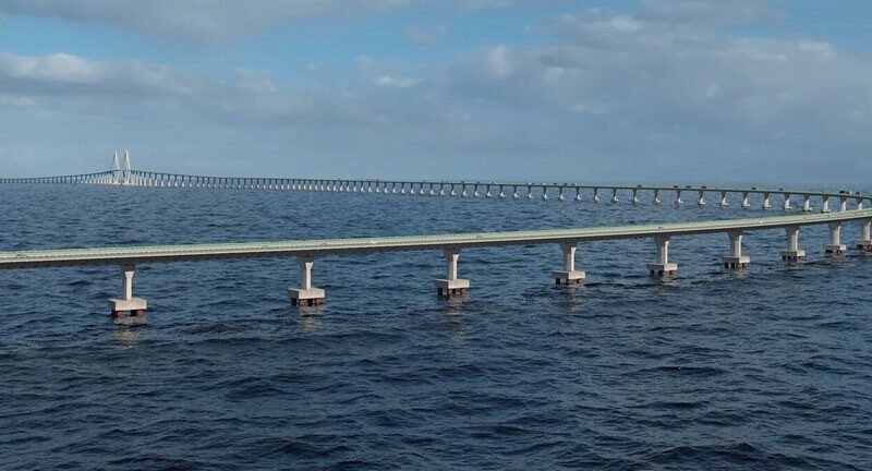 China traz grande quantidade de aço ao Brasil para construção da maior ponte da América Latina