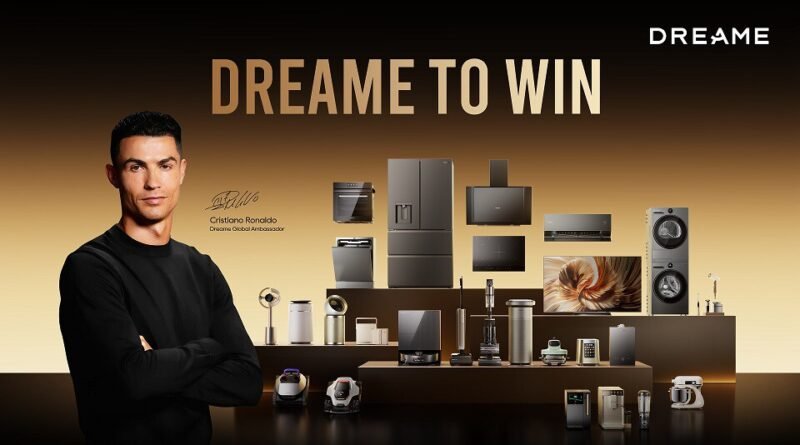 Cristiano Ronaldo se torna o novo embaixador da Dreame Technology, unindo velocidade e esportes