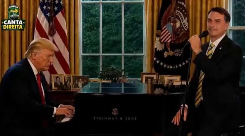 Eduardo divulga vídeo de IA com Flávio cantando e Trump ao piano