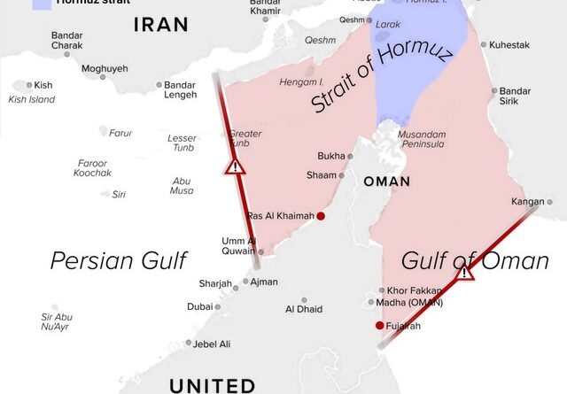 Irã Estabelece Domínio no Estreito de Ormuz e Revela Mapa das Áreas Sob Seu Controle